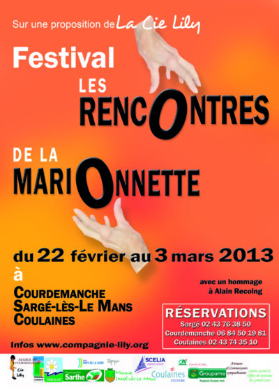 Affiche A4 Festival Rencontres de la marionnetteSS logo Le Mans300dpiCMJN